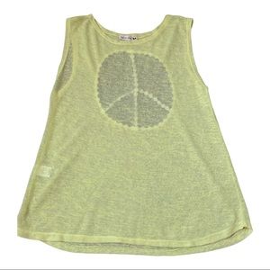 Double Zero Yellow Tank Top Size Large